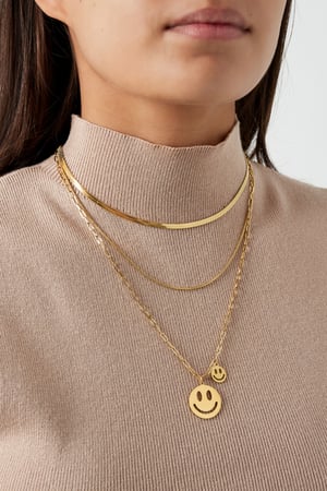 Happy layers necklace - Silver Color color h5 Picture2